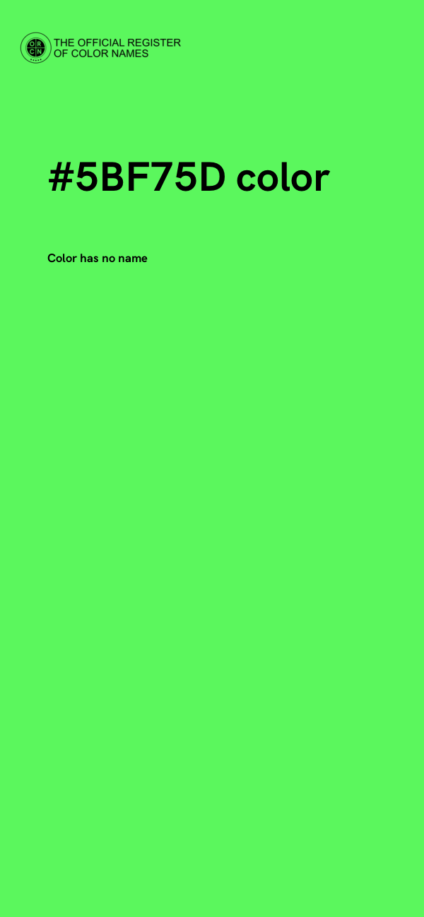 #5BF75D color image
