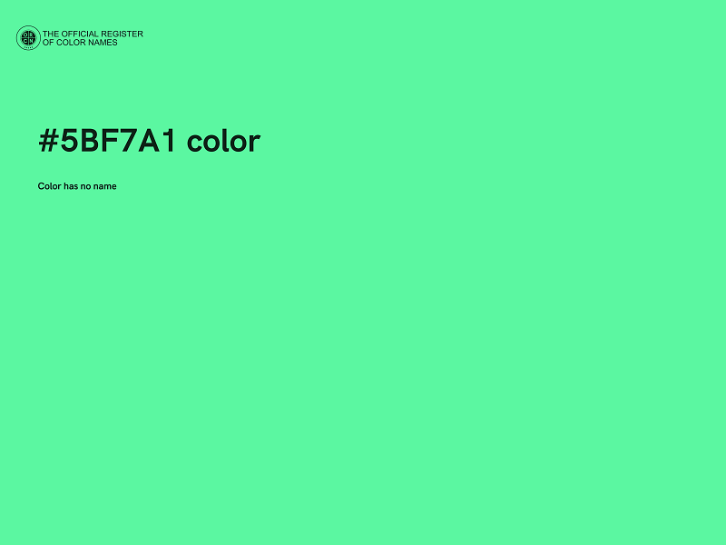 #5BF7A1 color image