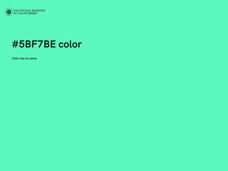 #5BF7BE color image