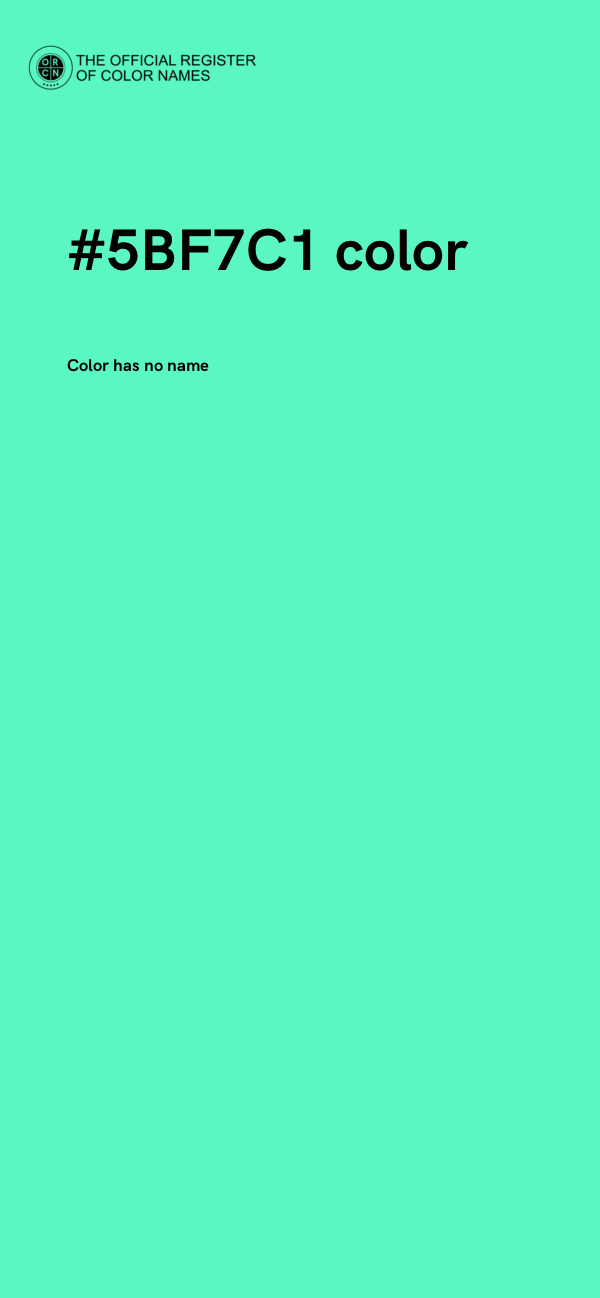#5BF7C1 color image