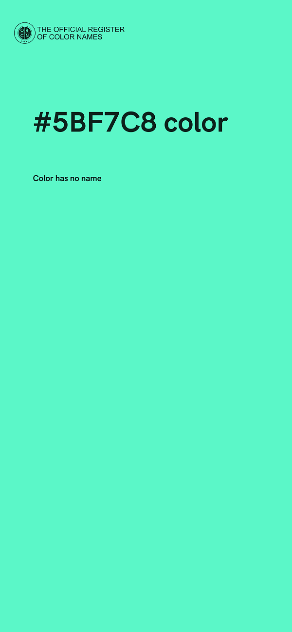 #5BF7C8 color image