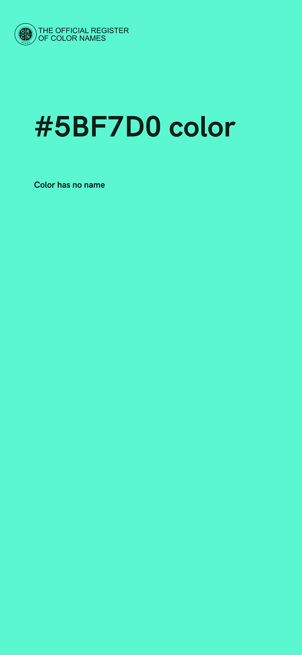 #5BF7D0 color image