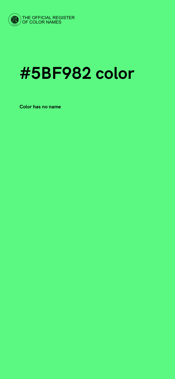 #5BF982 color image