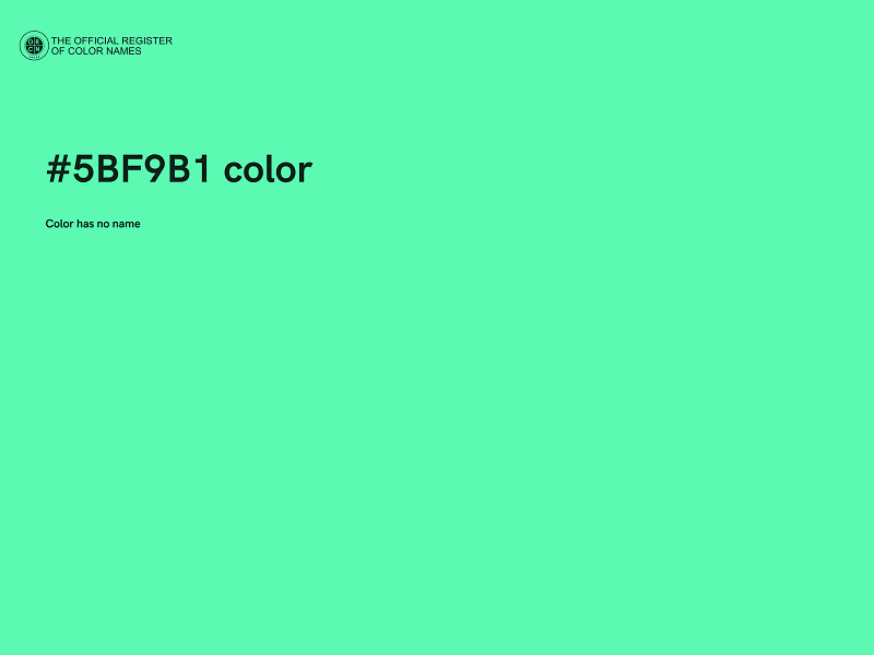 #5BF9B1 color image