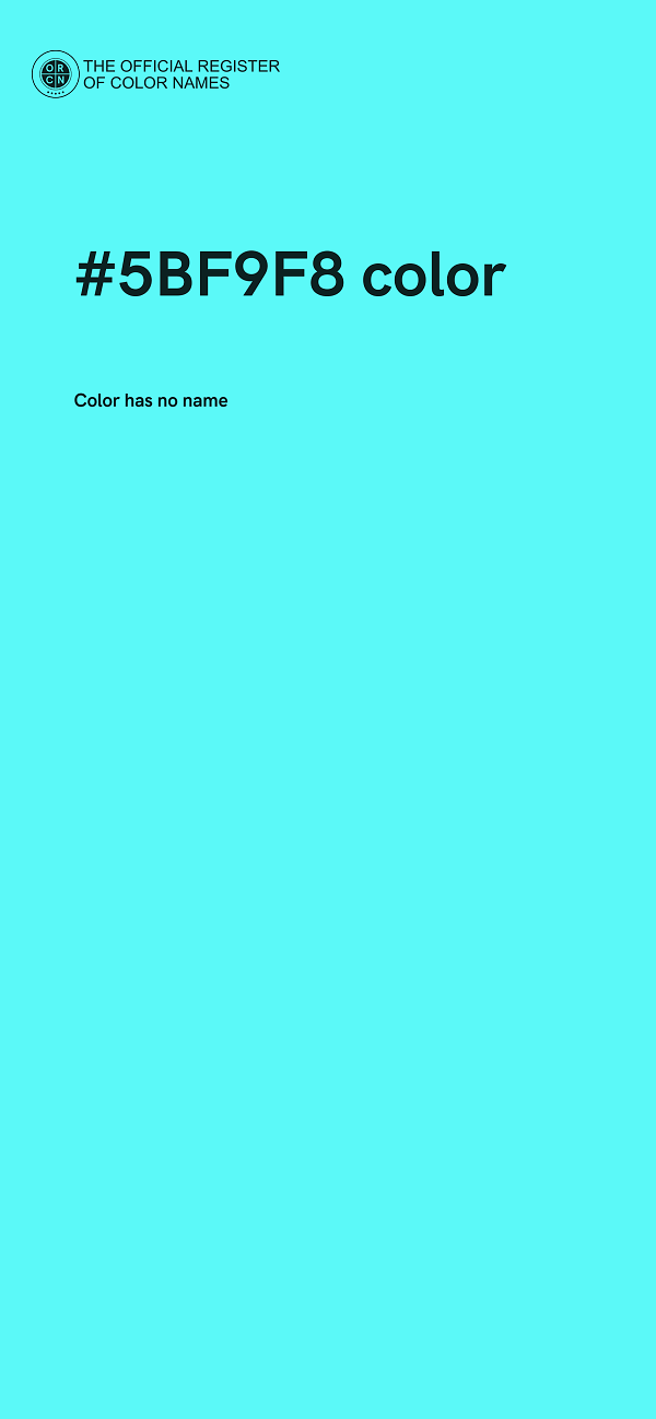 #5BF9F8 color image