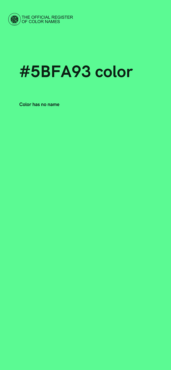 #5BFA93 color image