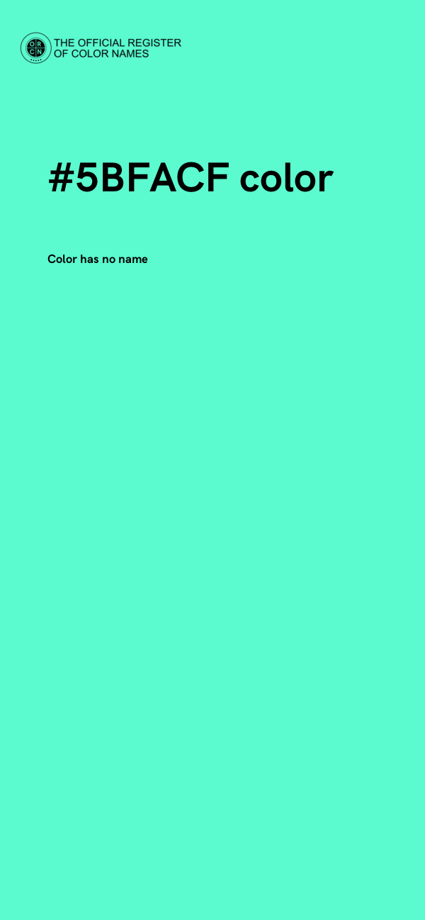 #5BFACF color image