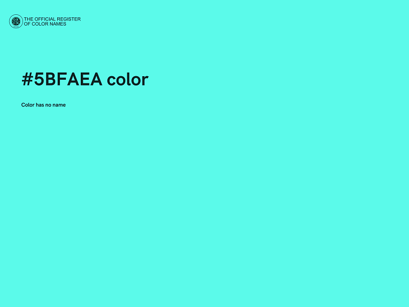 #5BFAEA color image