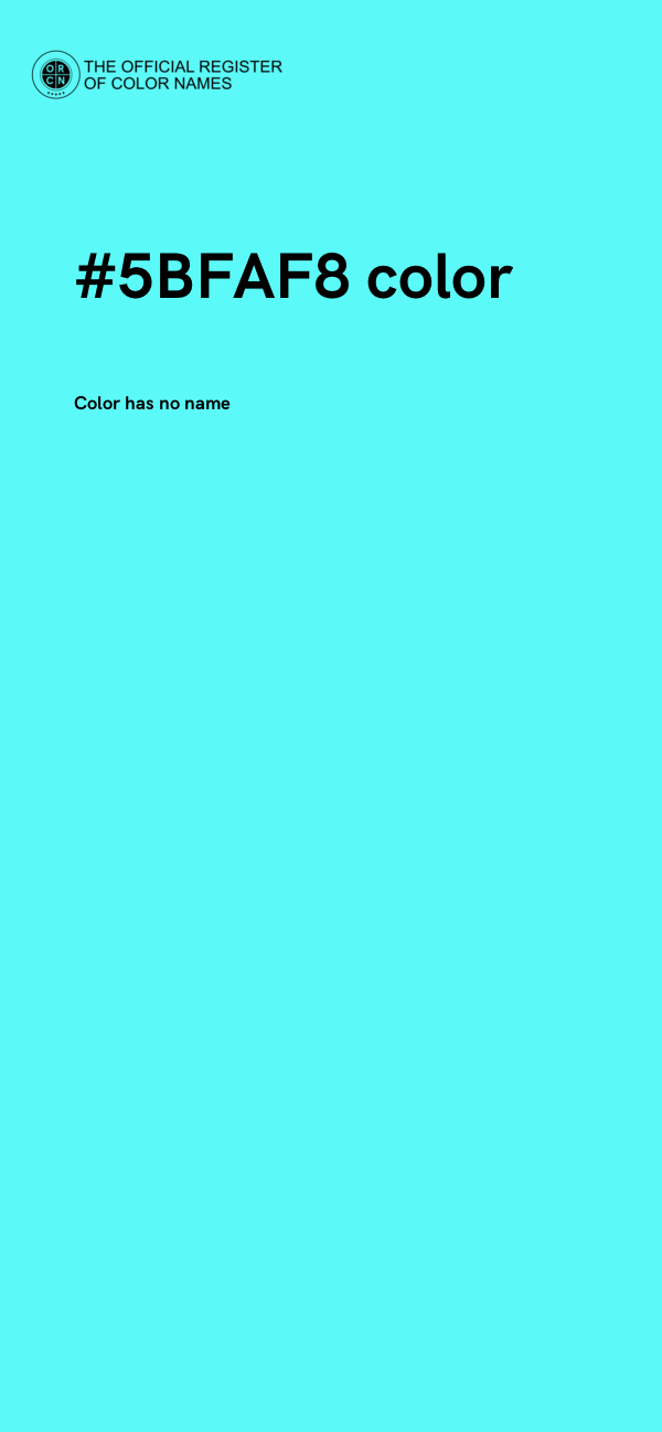 #5BFAF8 color image