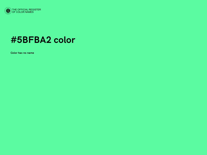 #5BFBA2 color image