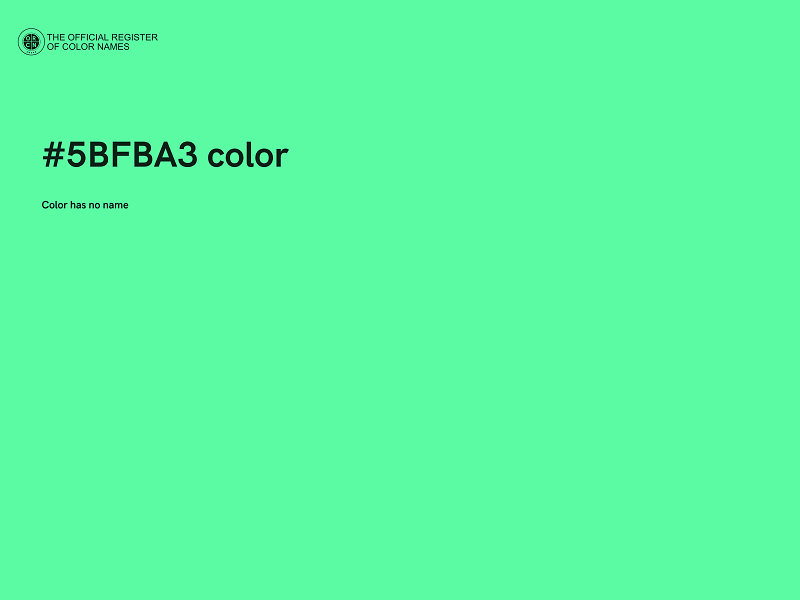 #5BFBA3 color image