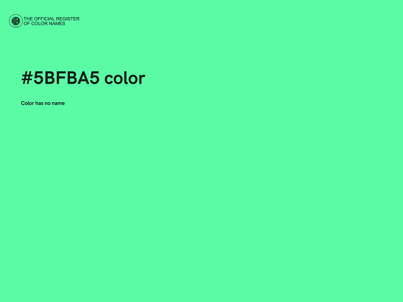 #5BFBA5 color image