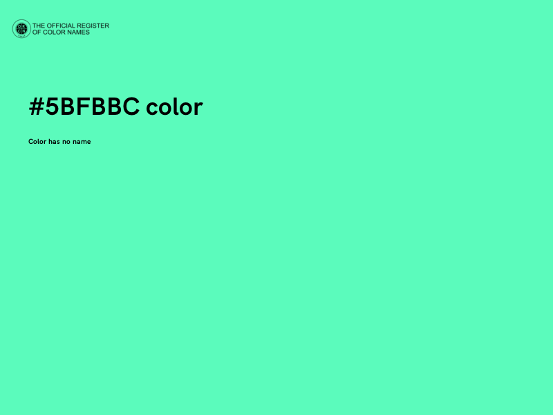 #5BFBBC color image