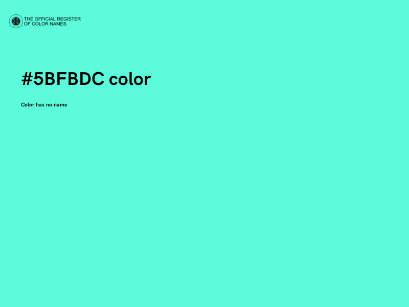 #5BFBDC color image