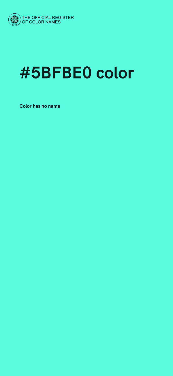 #5BFBE0 color image