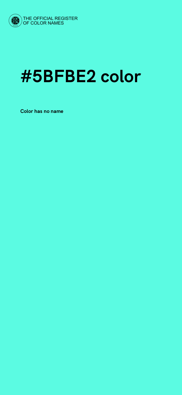 #5BFBE2 color image