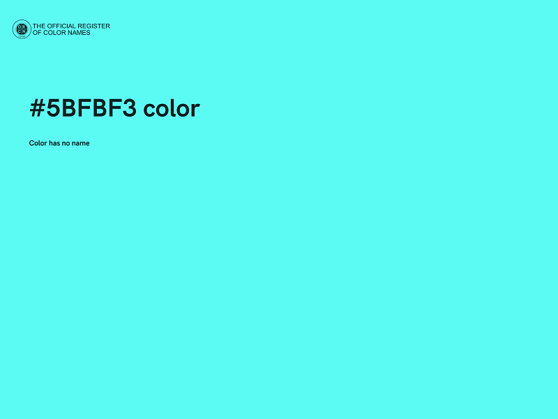 #5BFBF3 color image