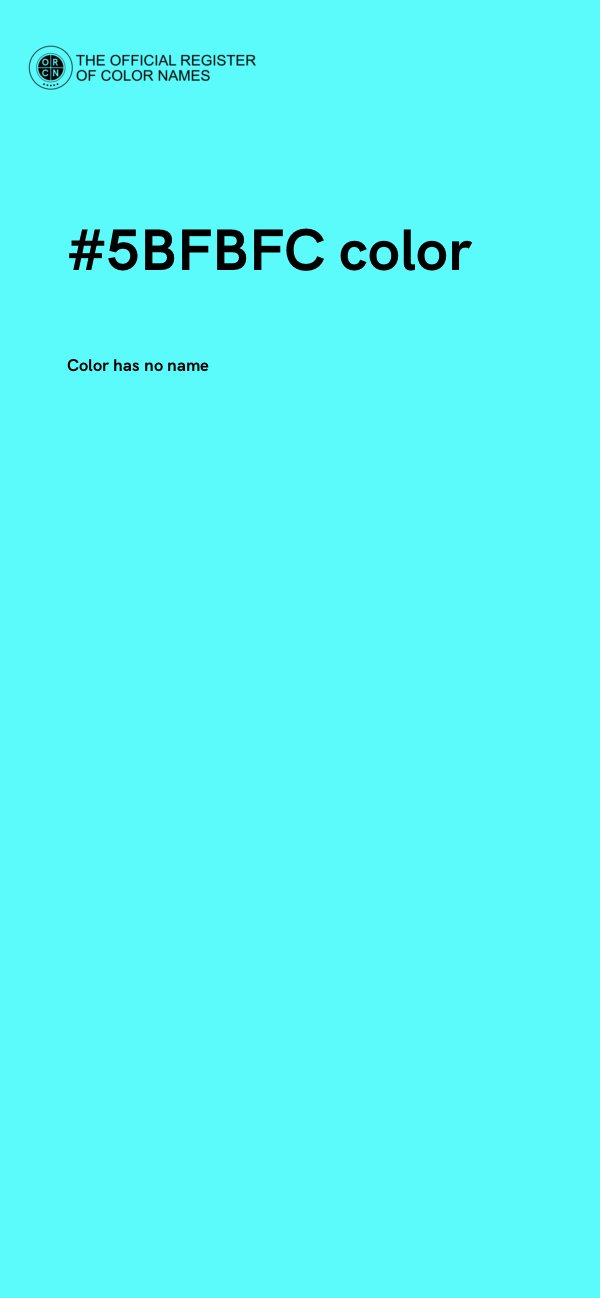 #5BFBFC color image