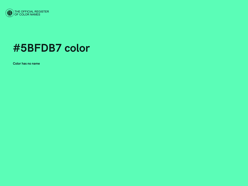 #5BFDB7 color image