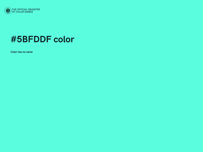 #5BFDDF color image