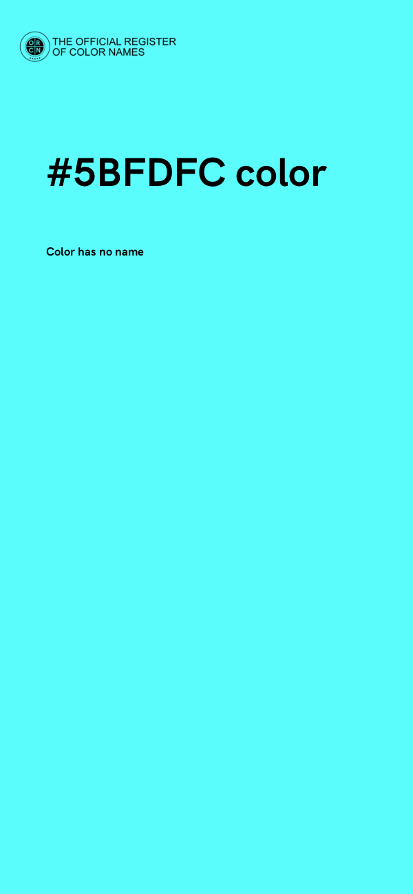 #5BFDFC color image