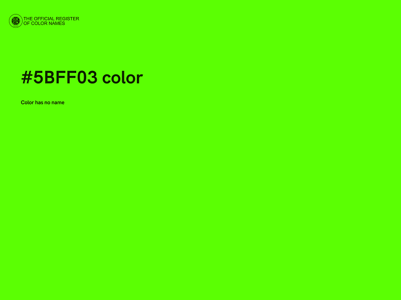#5BFF03 color image