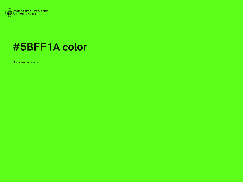 #5BFF1A color image