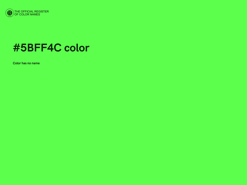 #5BFF4C color image