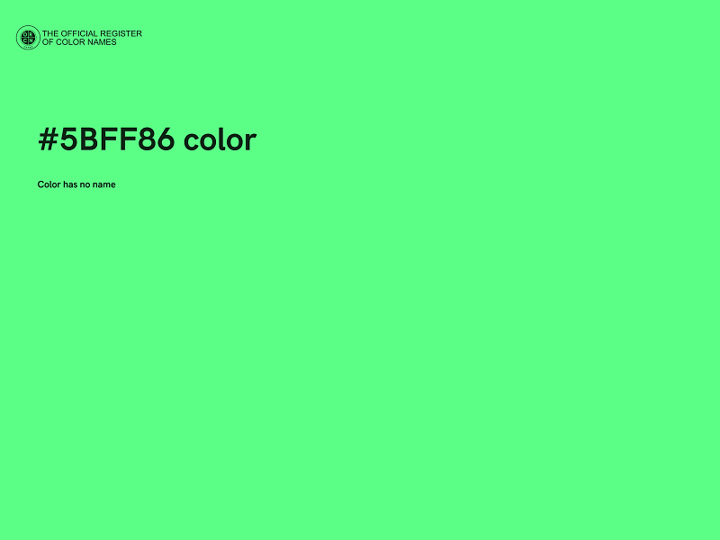 #5BFF86 color image