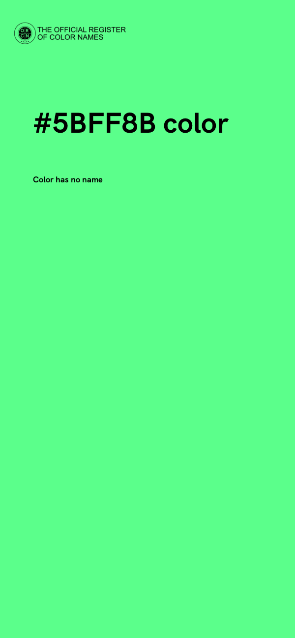 #5BFF8B color image