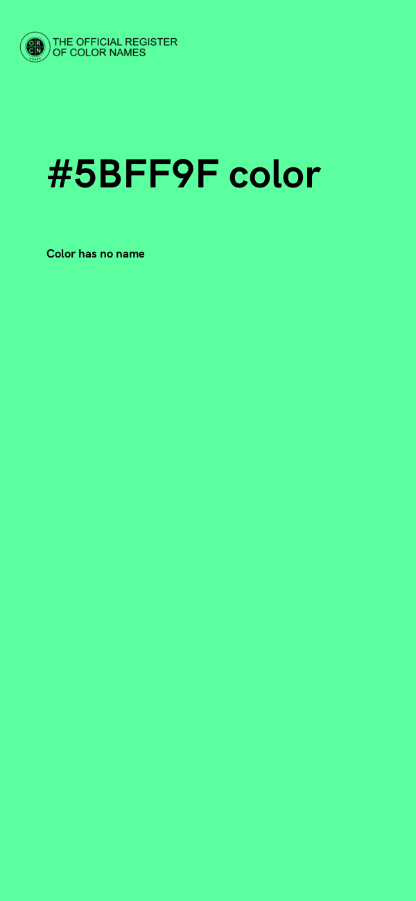 #5BFF9F color image