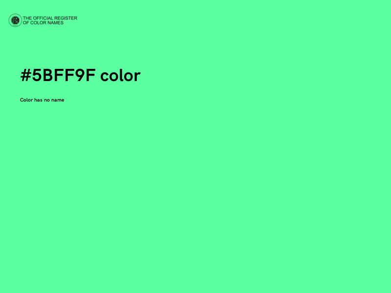 #5BFF9F color image
