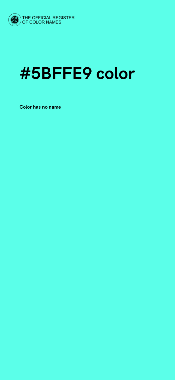 #5BFFE9 color image