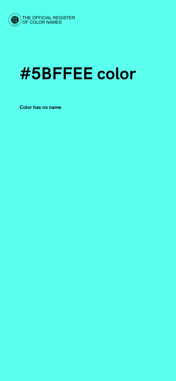 #5BFFEE color image