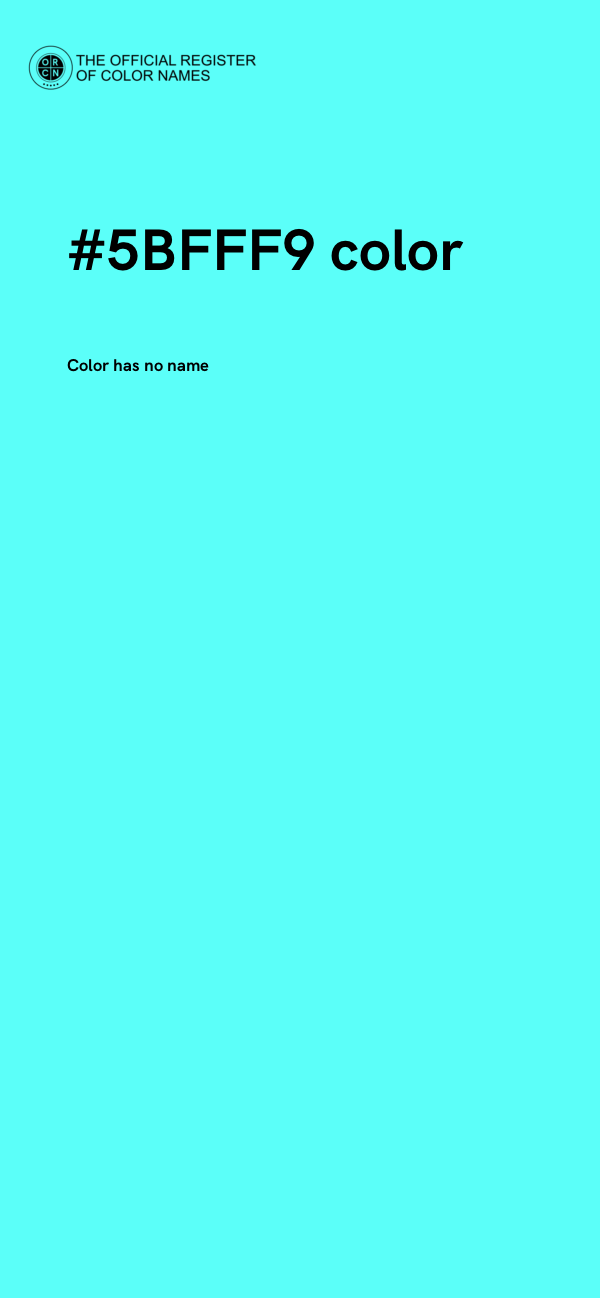#5BFFF9 color image