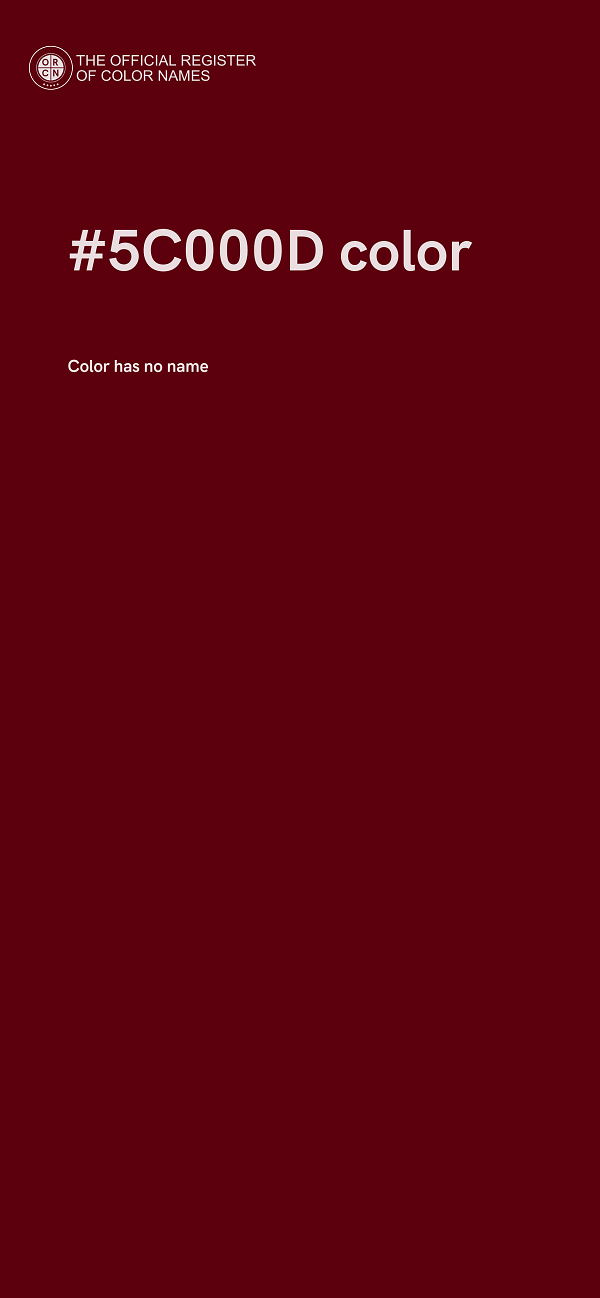#5C000D color image