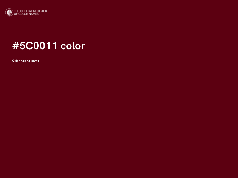 #5C0011 color image