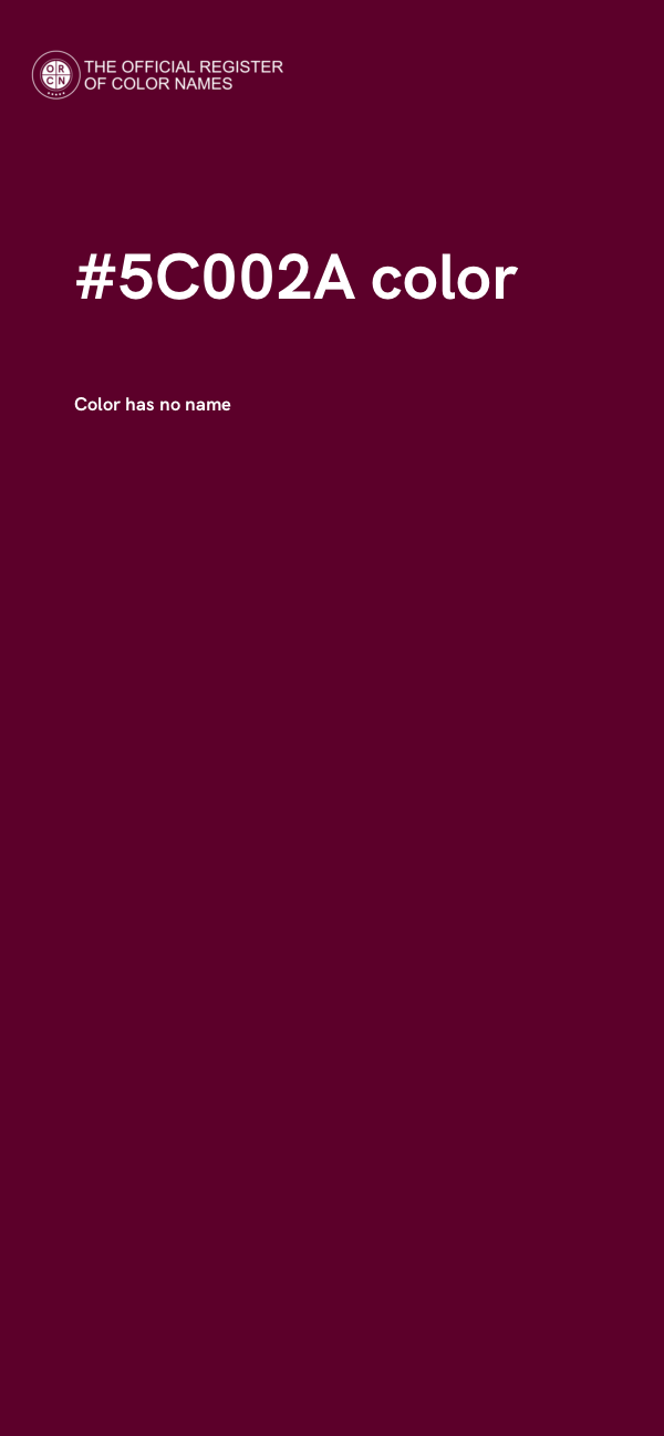 #5C002A color image