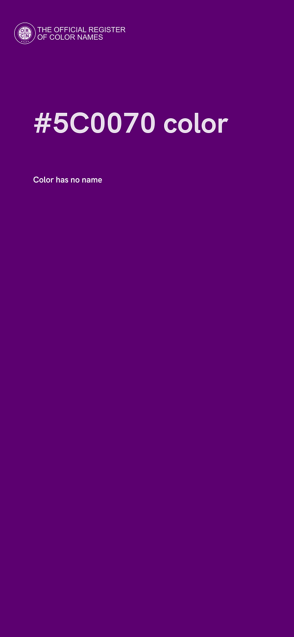 #5C0070 color image