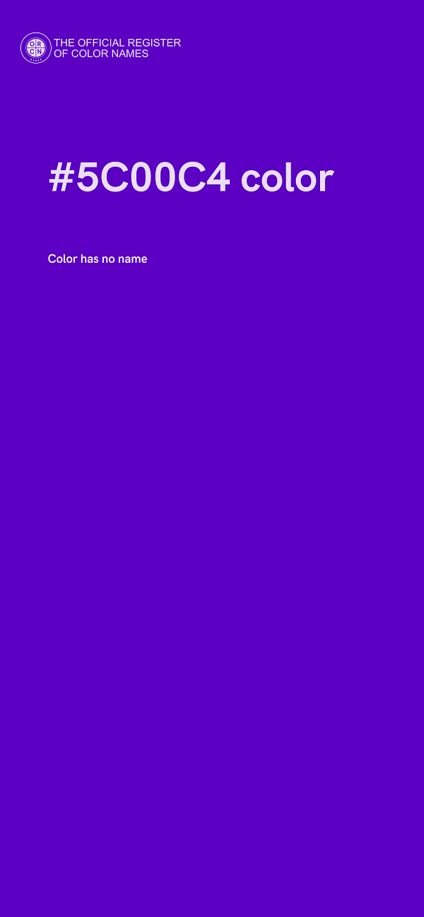 #5C00C4 color image