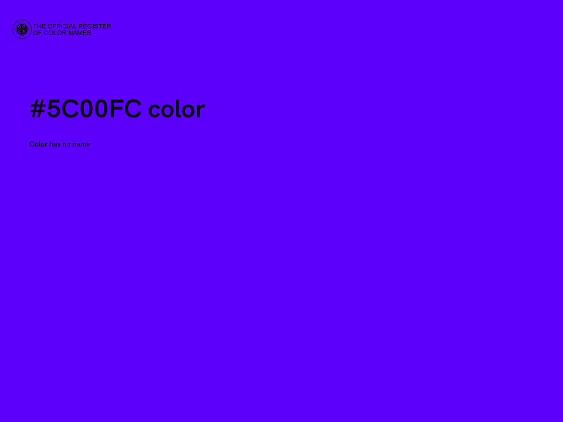 #5C00FC color image