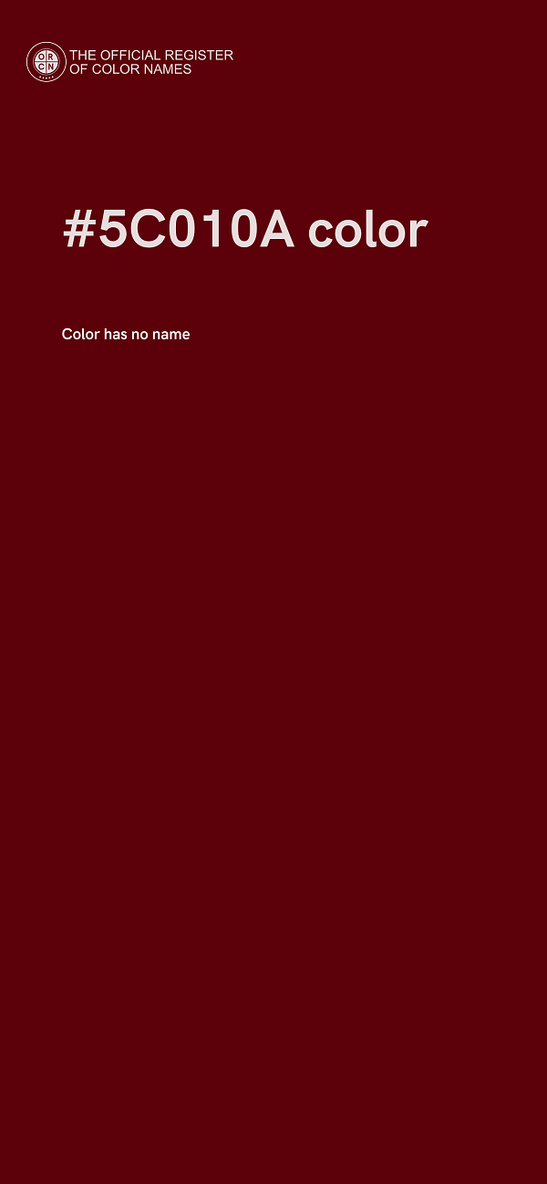#5C010A color image