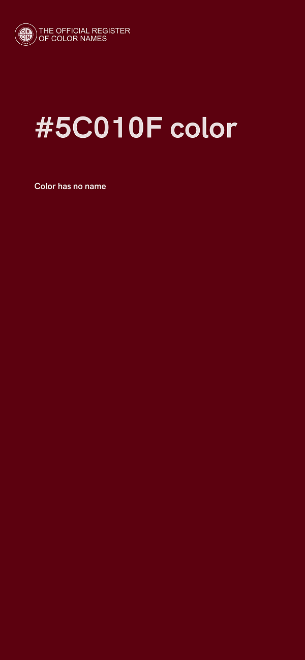 #5C010F color image