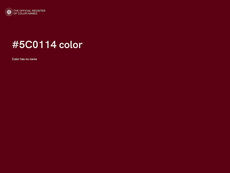 #5C0114 color image
