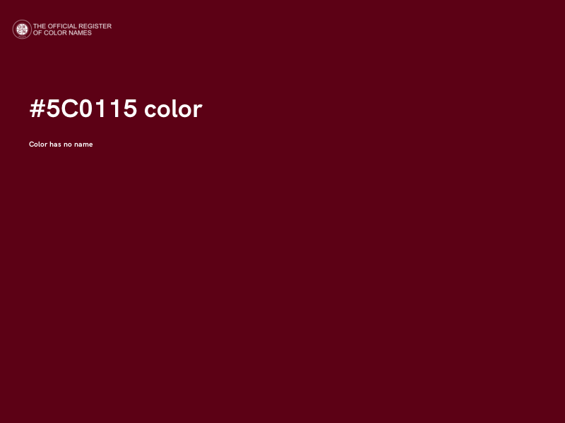 #5C0115 color image