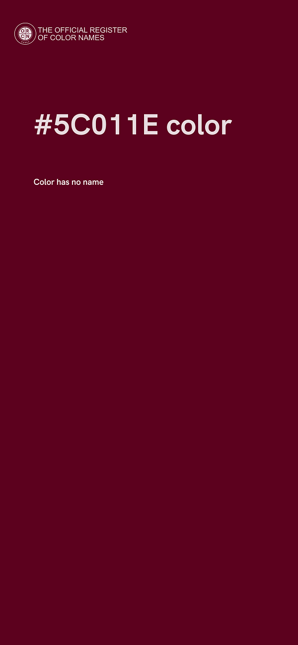 #5C011E color image
