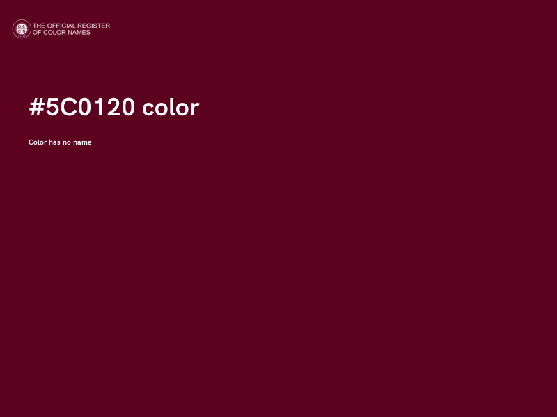 #5C0120 color image