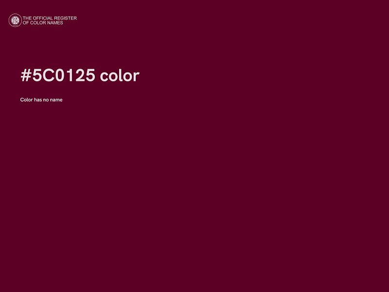 #5C0125 color image