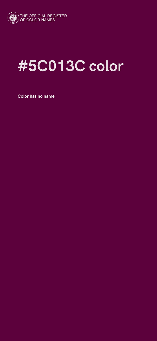 #5C013C color image