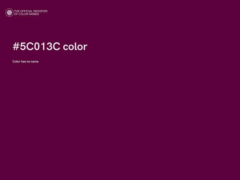 #5C013C color image